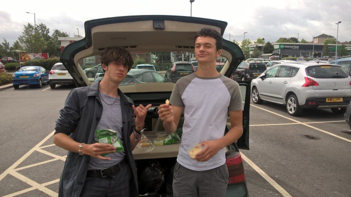 The supermarket car park again