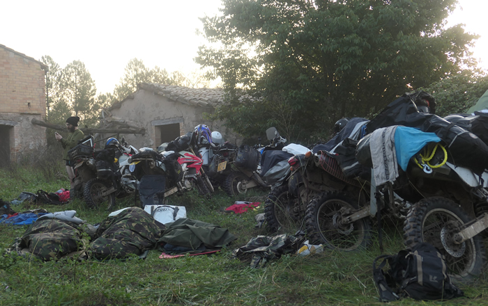 wild camping in abandoned farmsteads