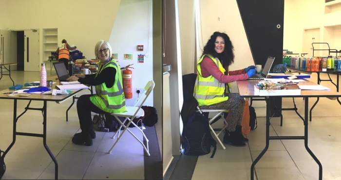 Ali and Jo helpinghelping